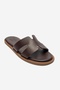 Biora Burgundy Genuine Leather Women's Slippers - 3