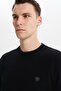 Ar-Ma Men's Crew Neck Sweatshirt Basic Without Print Without Pockets Knitted Fabric Regular Fit 65% Cotton 35% Poly - 2