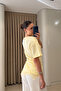 Special Series Asymmetrical Lace Blouse - Yellow - 2