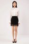 Women's Mini Skirt A-Line Regular Waist Lace Detail 100% Polyester Interlock Knitted Daily Casual Stylish - 4