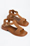 Women's Buckle T-Strap Casual Sandals - 2