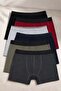 John Borners Men's 6-Piece Cotton Lycra Stretch Fabric Plain Boxer Set