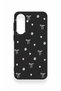 Samsung A37 Compatible Mini Bow Black Patterned Silicone Case - 2