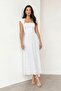 Women's Polka Dot Long Chiffon Skirt