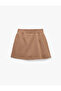 Comfortable Fit Cotton Blend Mini Sports Shorts Skirt with Pockets - 4