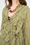 Women's Metallic Shimmering Shirt with Flywheel Detail - 2