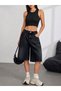 Women's Relaxed Fit Acid Wash Denim Shorts - 6