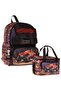 Kids Soil Truck Boys' Black - Red Elementary School Backpack and Lunch Box Set - Setkk-L5359B