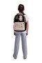 Four-Compartment Plush Black Cream Skate Printed Black - Beige Girls' Elementary School Backpack - C4113 - 5
