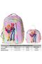 Sound Double School Bag Set - Multi-Colored Sound Printed Girls' Set Setwg-W6064B - 3