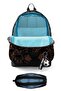School Backpack and Pencil Case Set - Black Brown Football Printed Boys' Setygn33217C - 2