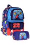 Kids Good Game Navy Blue - Red Boys' Primary School Backpack and Pencil Case Set - Setkk-L5389C