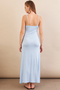 Women's Baby Blue Midaxi Dress with Front Window Ees003114 - 8