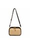 Brown Straw Women's Crossbody Multi-Compartment Shoulder Bag |   Daily Use Stylish Design - 2