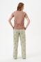 Women's V-Neck Short Sleeve Wide Leg Patterned Pajama Set 29047 - 5