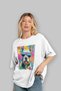 For Dog Lovers 63 Front Dog Printed White Oversize T-Shirt 100% Cotton Unisex Dog Lover Premium Design - 4