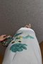 Green Floral Ombre Linen Dress - 4