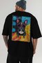 For Dog Lovers 42 Back Dog Print Black Oversize T-Shirt 100% Cotton Unisex Dog Lover Premium Design - 6