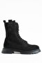 Black Nubuck Genuine Leather Women's Boots 22730-2 g - 4