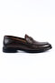 Genuine Leather Brown Loafer Men's Shoes - E4644