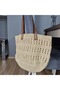 Paper Rope Hand-Knitted Zigzag Pattern Shoulder Bag - 6