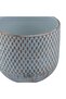 Plant pot with rustic artistic pattern