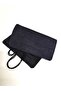 Navy Blue Denim Roll-Up Brush Pen Holder - 2