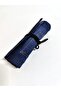 Navy Blue Patchwork Denim Design Roll-Up Brush Holder Pen Holder - 7