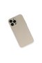 Apple iPhone 13 Pro Compatible Case with Velvet Silicone Inside - Beige - 3