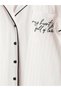 Vizyon New Season Shirt Collar Embroidered Women's Pajama Set - 7