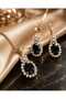 Gold Plated Crystal Stone Necklace Earring Set Gift Set Gift for Lover Gift for Mother - 3