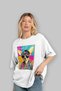 For Dog Lovers 37 Dog Printed White Oversize T-Shirt 100% Cotton Unisex Dog Lover Premium Design - 4