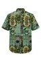 Plus Size Cotton Patterned Short Sleeve Shirt - 3