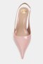 Mehru Dried Rose Patent Leather Belt Detail Pointed Toe Women's Heeled Shoes - 6