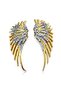 Two Color Angel Wing Elegant Women's Earrings