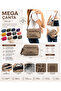 Women's Messenger Bag Lightweight Clinker Fabric Multi-Pocket Crossbody Shoulder Bag 24*16 cm Daily Bag - 5
