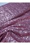 3mm Sequin Fabric for Clothing, Shalwar, Tablecloth, Cushion, Etc. Suitable for Operations (Pink 200 X 140) - 2