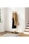 (bj22)Modern Freestanding Coat Rack with Marble Base & Hooks, Metal Garment Rack for Clothes, Bags & Shoes, for Entryway Bedroom - 6