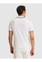 White Slim Fit Zippered Polo Collar Knitwear T-Shirt 50328360-Vr013 - 4