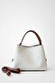 Marella Taba Hand Knitted Canvas Cross-Use Hand and Shoulder Bag with Handle Detail - 3