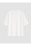 White Oversize 100% Cotton Women's T-Shirt - 6
