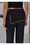 Women's Tie-Waist Sequined Seersucker Stretchy Wide-Leg Trousers - 8