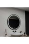 Round LED Mirror, 90cm, Orizzonte Black Frame, Basic Touch