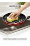 8Pc Nonstick Cookware Set Casserole+ Lid, Sauce pan+ Lid, Frypan, Dosa Tawa, 2pcs nylon tool - 6