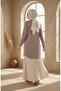 Plus Size Relaxed Fit Striped Seasonal Tunic 8771-01 Bitter Brown - 5