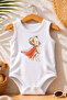 Zero Sleeve Summer Baby Bodysuit 100% Cotton Hero Baby