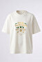 Foo Fighters Design Back Printed Cotton White Oversize T-Shirt