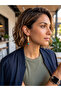 Firuzeh Handmade Gold Tone Earrings |   Elegant Design Earrings with Turquoise Detail - 2