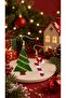 Miyuki Beads Handmade Candy Cane and Pine Tree Earrings New Year Christmas Noel - 6