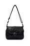 Imported Washed Leather Multi-Compartment Adjustable Strap Lined Daily Use Women's Shoulder - Crossbody Bag